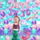 thumbnail image 3 of Set de decoración de fiesta Wonmelody Mermaid para niña de quinto cumpleaños, 3 of 6