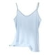 thumbnail image 2 of Camisola de manga corta para mujer, de color liso, con cuello en V, para exteriores, ropa interior básica, para decoración del hogar, pijama sin mangas de algodón., 2 of 6