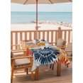 thumbnail image 2 of Outdoor Tablecloth with Umbrella Hole for Patio/Picnic/Party/Camping, Orange Red Sunflowers Waterproof Table Cloth Rectangle Table Cover Washable, Boho Retro Floral Rustic Blossom (52"x 70"), 2 of 8