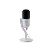 Logitech G Yeti GX Dynamic RGB Gaming Microphone with LIGHTSYNC, USB Mic for Streaming, Supercardioid, USB Plug and Play for PC/Mac - Off White