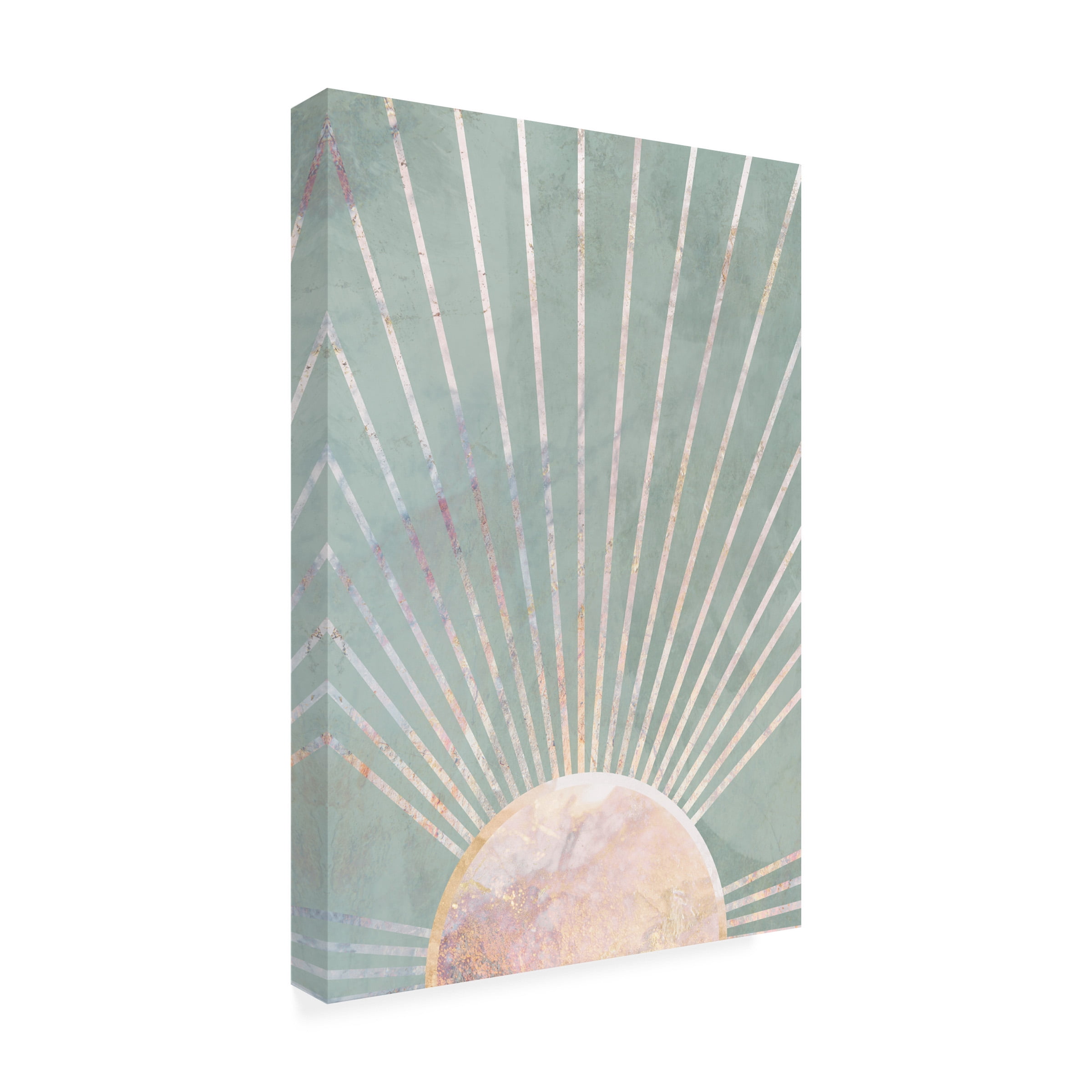 Sarah Manovski 'Sage Green Boho Sun' Canvas Art