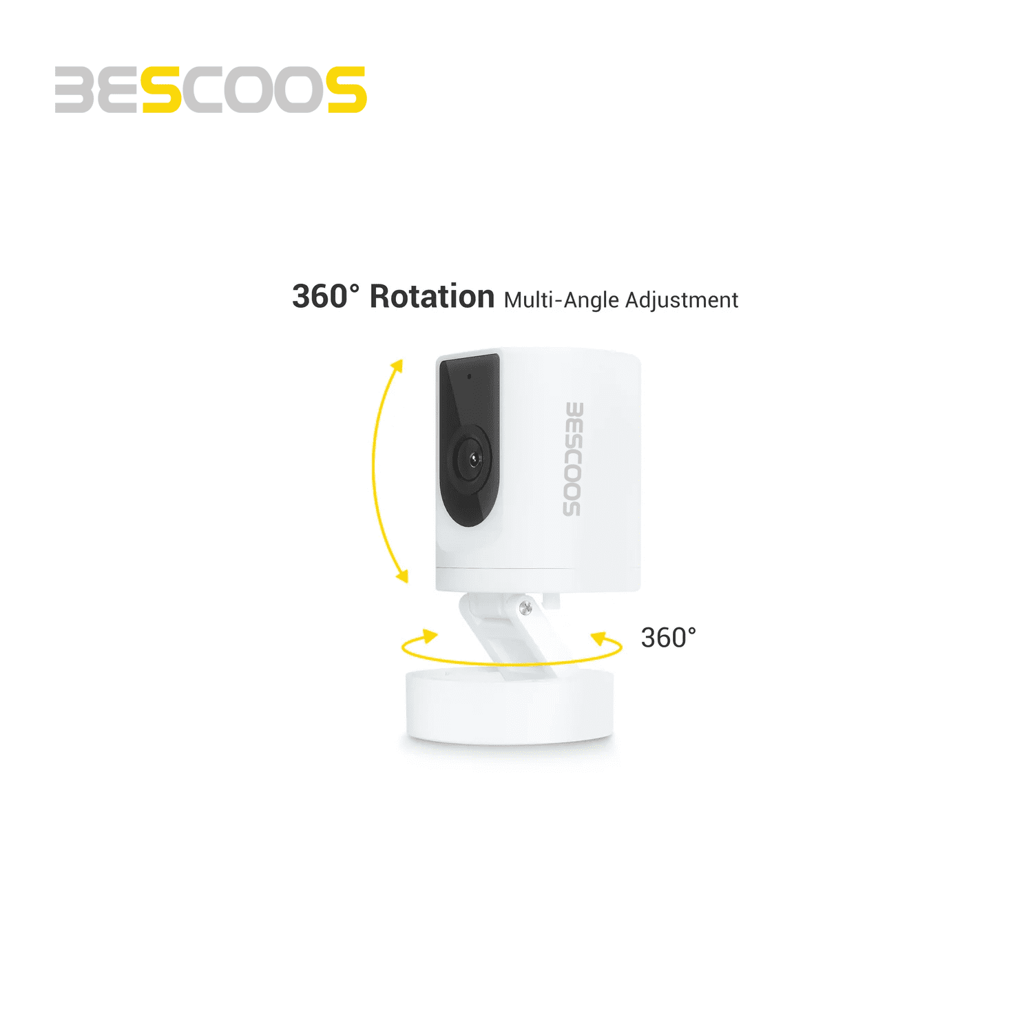 BESCOOS  Indoor Security Baby Camera  Home Security Wifi 1080P Pet Dog 2-Way Talk Camera with Phone App Motion Detection  K11