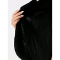 thumbnail image 5 of DARING DIVA Women's Faux Fur Long Sleeve Fluffy Outerwear Coat L Black, 5 of 6