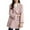 Pink, variant on Enjoytime Women's Coats Solid Color Stand Collar Button Down Casual Outerwear Fall Winter Warmth Thick Fashion Jackets