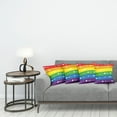 thumbnail image 3 of Ambesonne Rainbow Throw Pillow Cover 4 Pack, Gay Pride Flag Dots, 20", Multicolor, 3 of 5