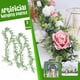thumbnail image 1 of Guirnaldas de otoño, flores artificiales, coronas, enredaderas colgantes, adornos colgantes, paquete de 2 guirnaldas artificiales para guirnalda de eucalipto falso, arco de boda, decoración de pared,, 1 of 9