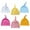 White;Yellow;Orange;Light Pink;Light Lake Blue;Rose Red, variant on SILVERCELL 6 Pack Newborn Baby Hospital Hat for Boys and Girls Solid Color Cotton Knot Beanie Hats for 0-6 Months Infant