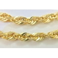 thumbnail image 2 of 10K Solid Yellow Gold Necklace Rope Chain 3mm 16" 18" 20" 22" 24" 26" 30" 100% Genuine 10k Stamped Gold Made in Italy, 2 of 8