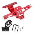 thumbnail image 1 of Porta Placa Universal  Bloosom Para Moto Ajustable Con Luz Led R6 Ns Rojo, 1 of 3