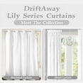 thumbnail image 5 of DriftAway Lily White Voile Sheer & Blackout Curtain Liner Single Panel Off-White 52" W x 84" L, 5 of 6