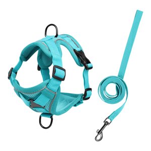 Pet Leash Pet Sans manches Vêtements Style Braces Reflet Respirant Leash Cats Leash Convient aux chats quotidiens et à la marche de chiens