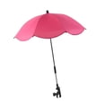 thumbnail image 1 of Sombrilla para cochecito, sombrilla plegable de moda, fácil de instalar, con abrazadera para carrito, para viajes, niños y exteriores. rojo, 1 of 8