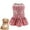 pink, variant on GASTROPOD Dog Dresses for Small Dogs Girl,Polyester Printed Everyday Dress Dog Dresses,Leash Attachment with Lace Puppy Clothes,Green,S