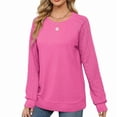 thumbnail image 4 of Ronuti Crewneck Sweatshirt Long Sleeve Sweater Winter Sweaters Loose Fit, 4 of 8