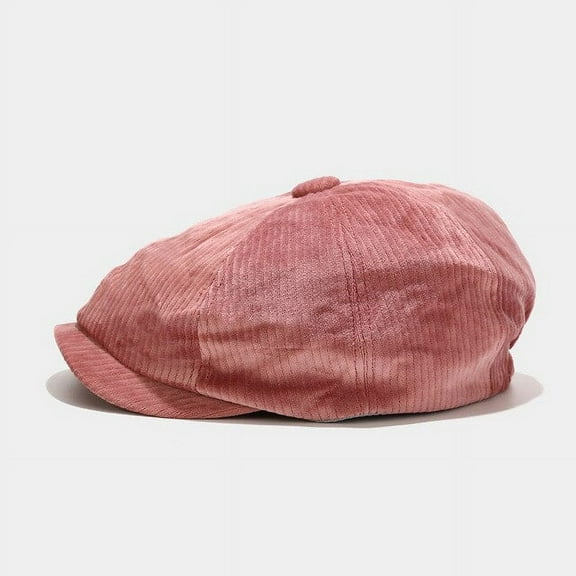 CoCopeanut Fashion Corduroy Women Newsboy Caps Men Herringbone Flat Caps Women Coffee British Cap Autumn Spring Outdoor Hats Vacation Cap