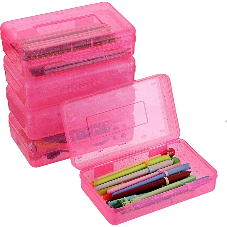 Cglfd Office Supplies Plastic Pencil Box Large Capacity Pencil