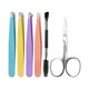 thumbnail image 3 of Teissuly Stainless Steel Eyebrow Clip Blade Hair Removal Makeup Tool Set Teissuly WER202401271935, 3 of 4