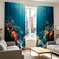 thumbnail image 4 of EGNMCR Trendy Printed Patterns With A Strong Decorative Look Light Blocking Curtains For Dorm Rooms Polyester Curtains, 4 of 6