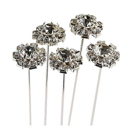 Pinwheel Brooch Pin - Burton & Burton Floral Diamond Pinwheel Pin, Pack Of 5