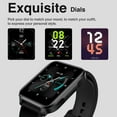 thumbnail image 4 of Lenovo Smartwatch S2 Pro Fitness Tracker with Body Temperature Activity Tracker Heart Rate Monitor Blood Pressure Blood Oxygen Sleep Monitor IP67 waterproof Smart Watch for IOS and Android, 4 of 10