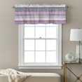 thumbnail image 3 of Purple Grey Stripes Valance Curtain Paint Peeling Effect Wood Texture Window Valances Rod Pocket Short Curtains Window Treatments for Kitchen Bedroom Bathroom Laundry 60" x 18", 3 of 9