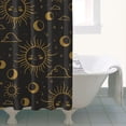 thumbnail image 5 of Gothic Shower Curtain - Dark Celestial Moon & Star Print, Mystical Cosmic Theme Bath Decor, Waterproof Polyester, 36"Wx72"L, Goth Aesthetic Gift, 5 of 5