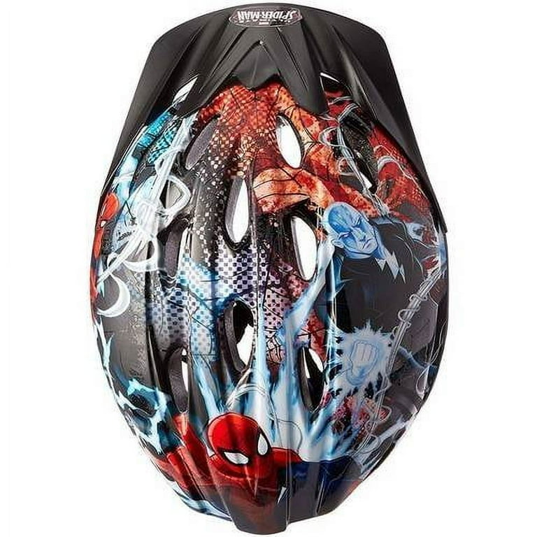 bell sports spider-man toddler bike helmet Bell Sports Marvel Spider-Man Kids Bike Helmet, Black, TrueFit, Reflectors,  Ages 5-8