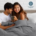 thumbnail image 5 of Bare Home Ultra-Soft 1800 Collection Down Alternative Comforter Duvet Insert - Twin/Twin-XL, Gray, 5 of 9
