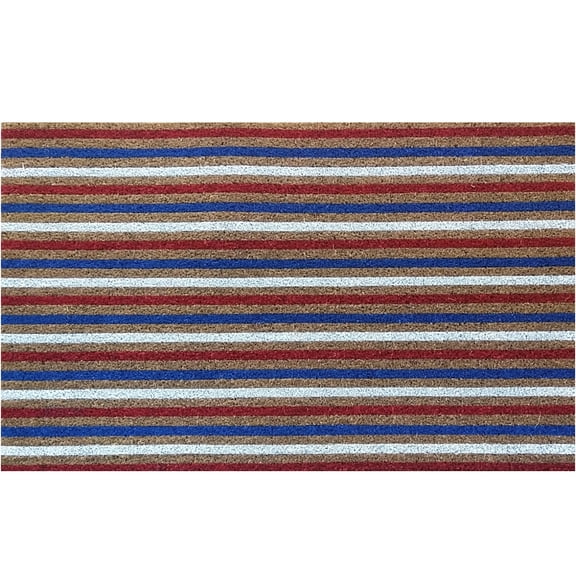Briarwood Lane Everyday Coir Doormat 48x30 American Stripes Large Coir Doormat