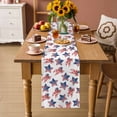 thumbnail image 2 of American Flag Table Runner 70 Inches, 250 Anniversary Freedom Veteran Day Firework Bed Runner Dresser Scarves Tabletop for Indoor Outdoor Parties/Ceremony/Banquet, 13" x 70", 2 of 9