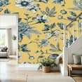 thumbnail image 4 of Prxcm Peel and Stick Canvas Wallpaper Abstract modern floral seamless pattern hand drawn flower Art Wall Mural Decor Self Adhesive and Removable 69"x98", 4 of 5