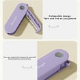 thumbnail image 6 of Folding Paring Cutting Tool, Stainless Steel Metal Edge, Plastic Handle, Portable Peeler for Kitchen, Fruit, and Outdoor Picnics, Purple, by FAJHHA, 6 of 8