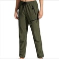 thumbnail image 1 of Pantalones de Senderismo para Mujer, de Secado Rápido, Ligeros, con Cintura Elástica Impermeable, para Todas las Estaciones Verde XXL, 1 of 8