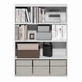 thumbnail image 3 of Furinno PASIR 4-Tier Open Bookshelf Easy Assembly 9.3x31.3x41.8 White, 3 of 5