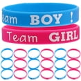 thumbnail image 1 of Pulseras para revelar el género del bebé, pulseras para el equipo de niño y pulseras para el equipo de niña para baby shower, suministros para fiestas de revelación de género., 1 of 7