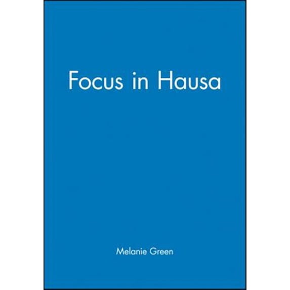 Pre-Owned Publications of the Philological Society: Focus in Hausa (Paperback)