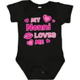 thumbnail image 3 of Inktastic Valentine's Day My Nonni Loves Me Hearts and Lips Boys or Girls Baby Bodysuit, 3 of 5