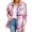 Pink, variant on LEAVINGSUO Womens Winter Coats Womens Fashion Womens Plus Clearance Women's Flannel Jacket Casual Plaid Buckle Long Sleeved Woolen Shirt Women's Jacket