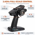 thumbnail image 5 of 1:14 4WD High Speed RC Monster Truck, Up to 60 KM/H All-Terrain Off-Road RC Car, Water-Resistant, LED Lights, 4 Shocks, Dual 7.4V 1500mAh Batteries, 2.4GHz Hobby RC Toy, Gift for Ages 8+ Kids, 5 of 9