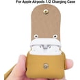 thumbnail image 4 of Funda de Carga YONGSHENG para Apple Airpods 1/2 Cuero PU Amarillo, 4 of 5