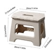 thumbnail image 3 of Folding Step Stool Plastic Heavy Duty Portable Non-Slip Stool for Kids Adults | Collapsible Step Stool with Handle for Home Kitchen Camping Outdoor Use | Compact Storage Support for High Shelves, 3 of 6