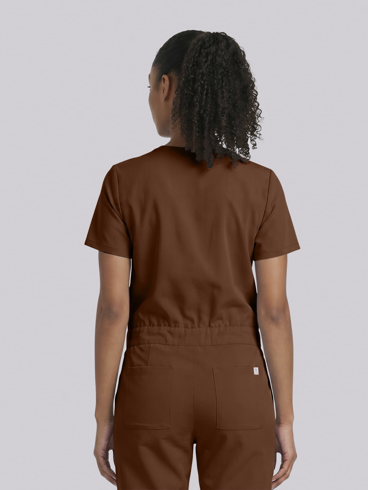 Scrubstar Ultimate Women’s Antimicrobial Drawstring Straight Leg Scrub Jumpsuit, Sizes XS–2XL