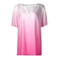 thumbnail image 4 of Summer Tops for Women Swim Tops Casual Women Summer Top Small Blank Athletic Shirts Spandex Long Sleeve Shirt Swim Tees Large Shirt for Striped Tee Tee Shirts Pink M, 4 of 5
