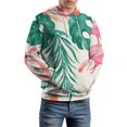 thumbnail image 5 of Tropical Flamingo Pattern Men's Women Vintage 3D Hooded Sweatshirt - All-Season Loose Fit Streetwear, 5 of 6