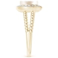 thumbnail image 3 of ANGARA Freshwater Cultured Pearl Ring with Beaded Split Shank in 14K Yellow Gold for Women | June Birthstone, Birthday, Anniversary, Jewelry Gift for Women | Pearl Ring, 3 of 9