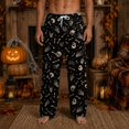 thumbnail image 2 of Gaexia Men's Sleep Pants Halloween Soft Lounge Bottom Pajama Bottoms with Pockets Warm Cozy for Winter Night, 2 of 7