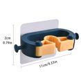 thumbnail image 3 of Dalazy Wall Mounted Mop Holder Rack No Punching Plastic Mop Clip with Hook Brush Broom Storage Organizer, 3 of 7