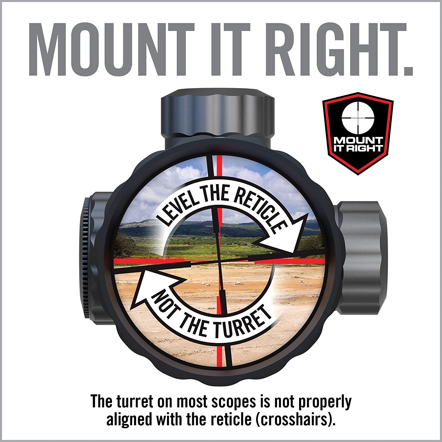 Real Avid Rifle Scope Level Right Pro