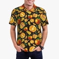 thumbnail image 1 of Fotbe Tangerine Camiseta Polo de Golf para Hombre con Estampado – Camisa Deportiva Transpirable con Cuello Abotonado-Small, 1 of 6