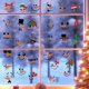 thumbnail image 5 of ShinYu Pegatinas de Caras Navideñas Decoraciones de Caras Navideñas Pegatinas de Pared Autoadhesivas, 5 of 6